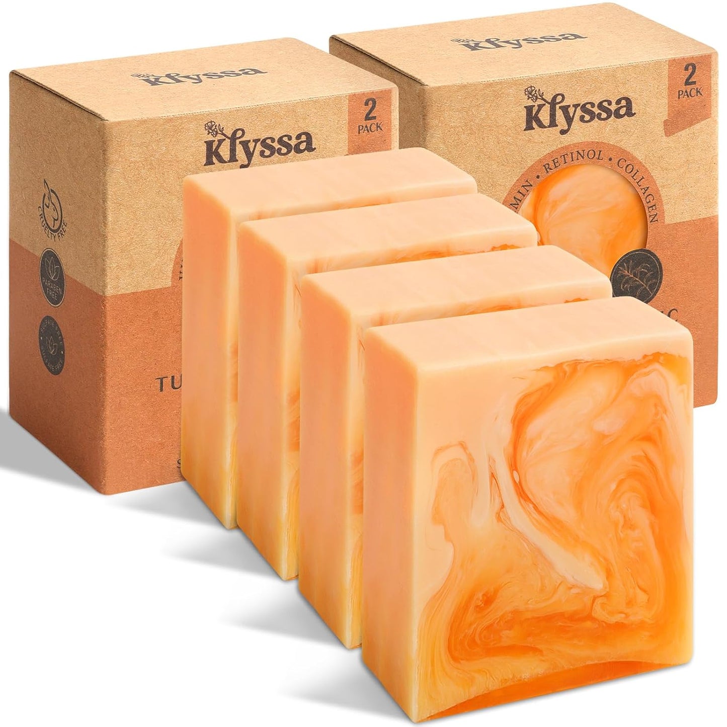 Klyssa Kojic Acid & Turmeric Brightening Soap