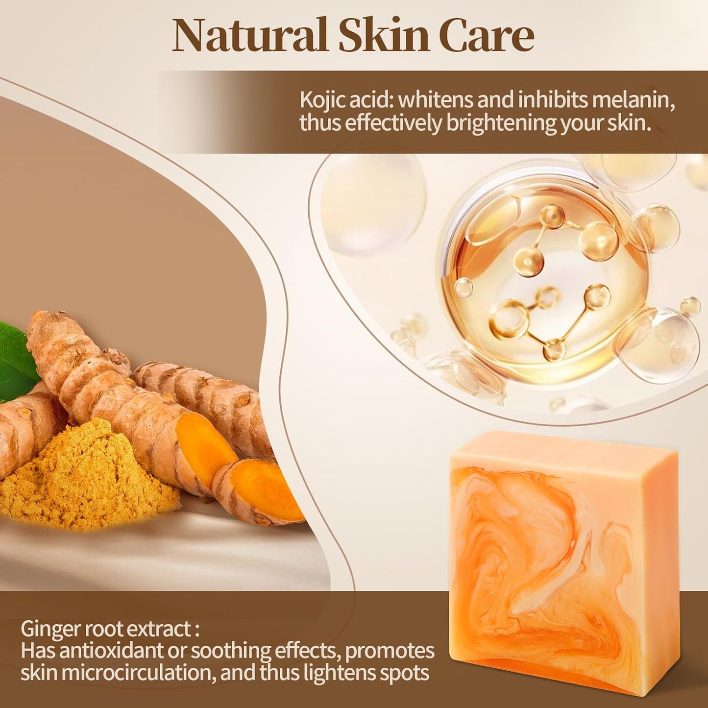 Klyssa Kojic Acid & Turmeric Brightening Soap