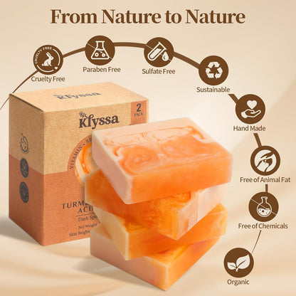 Klyssa Kojic Acid & Turmeric Brightening Soap